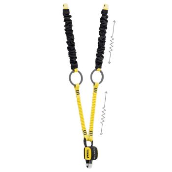 Petzl ABSORBICA-Y TIE-BACK V Doppeltes Verbindungsmittel mit Zwischenringen